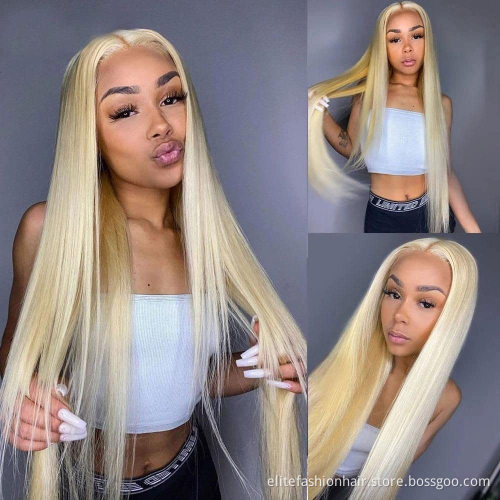 Virgin Brazilian Remy Human Hair Extension Straight Hair Blonde 4x4 lace Closure 613 Closure 4x4 Transparent HD Lace Closure